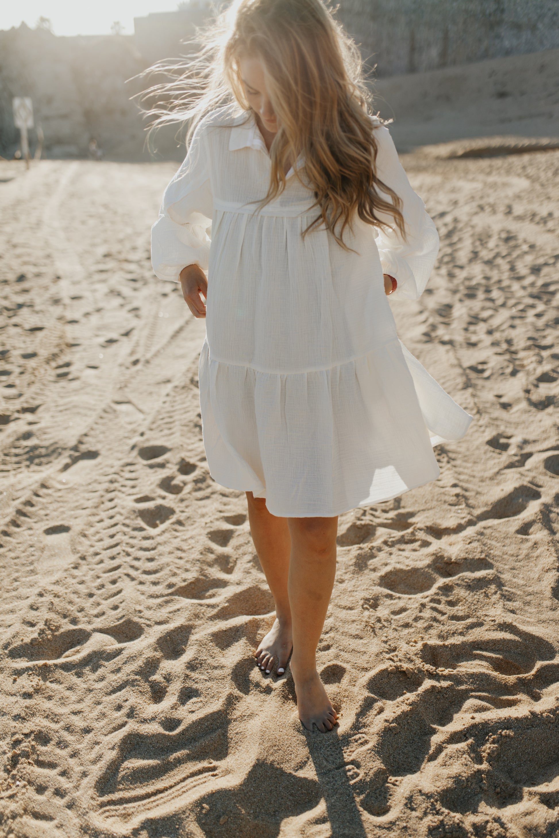 Perfect flowy dress for mamas. Also great for pregnancy and growing bumps!