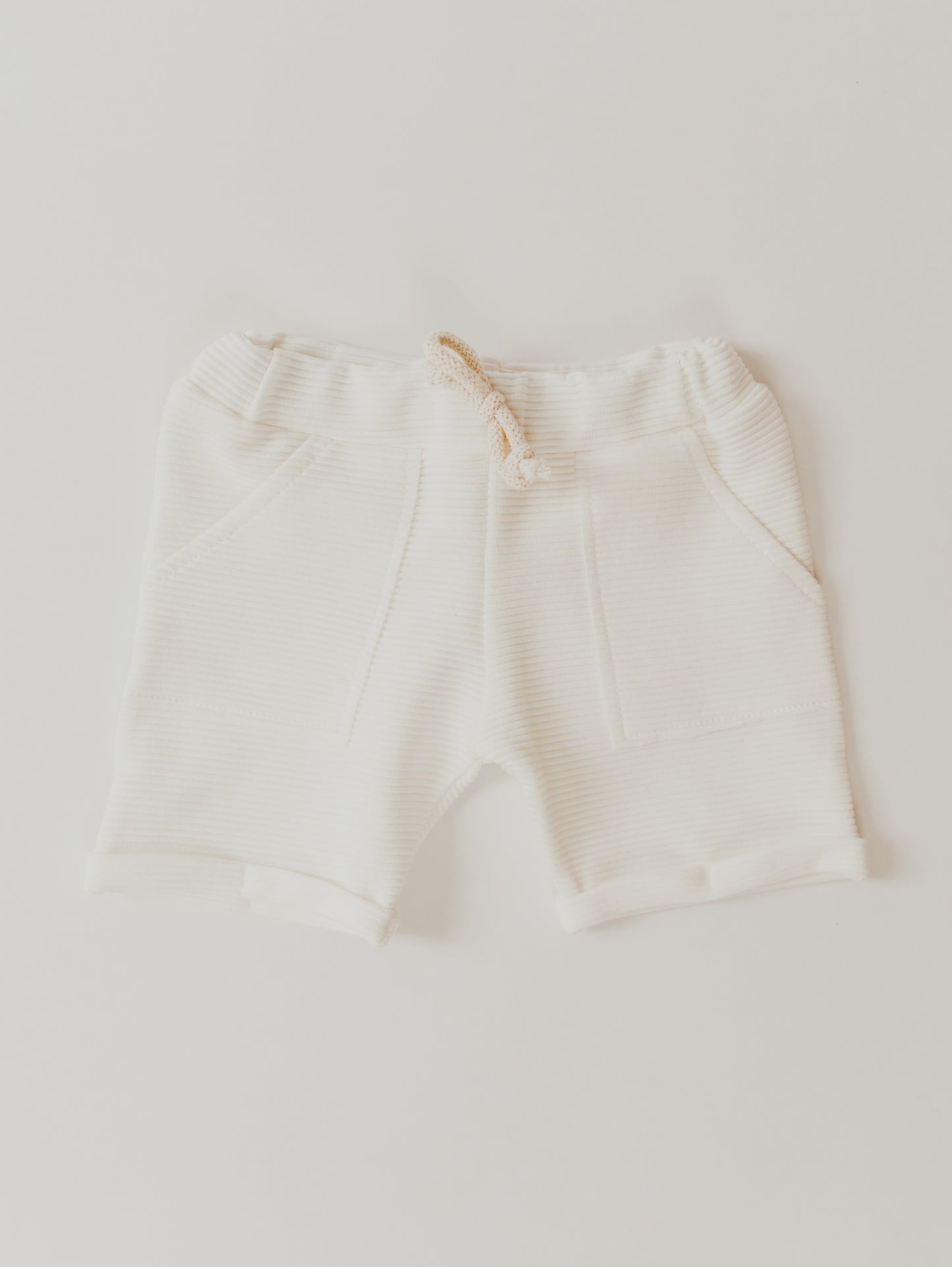 Ribbed Shorts | Ivory