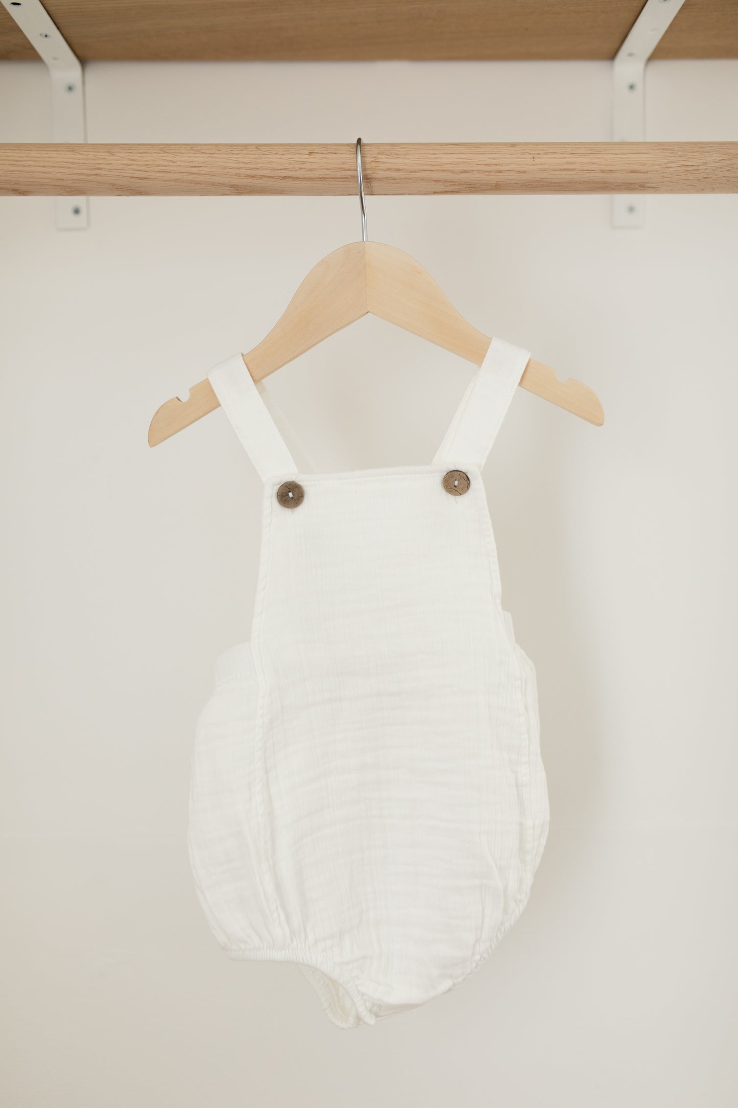 White Cotton Overalls