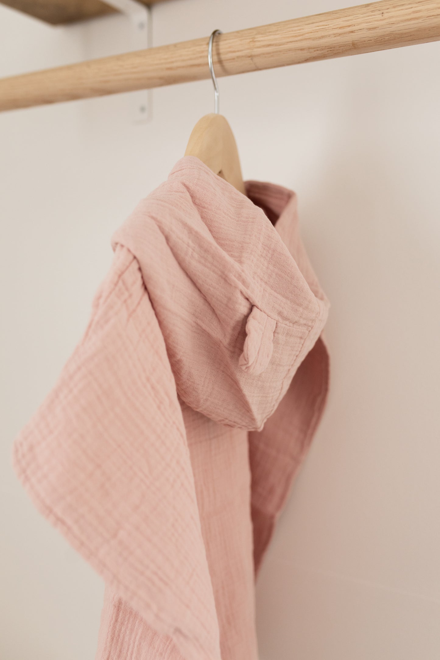 Bear Poncho | Blush Pink