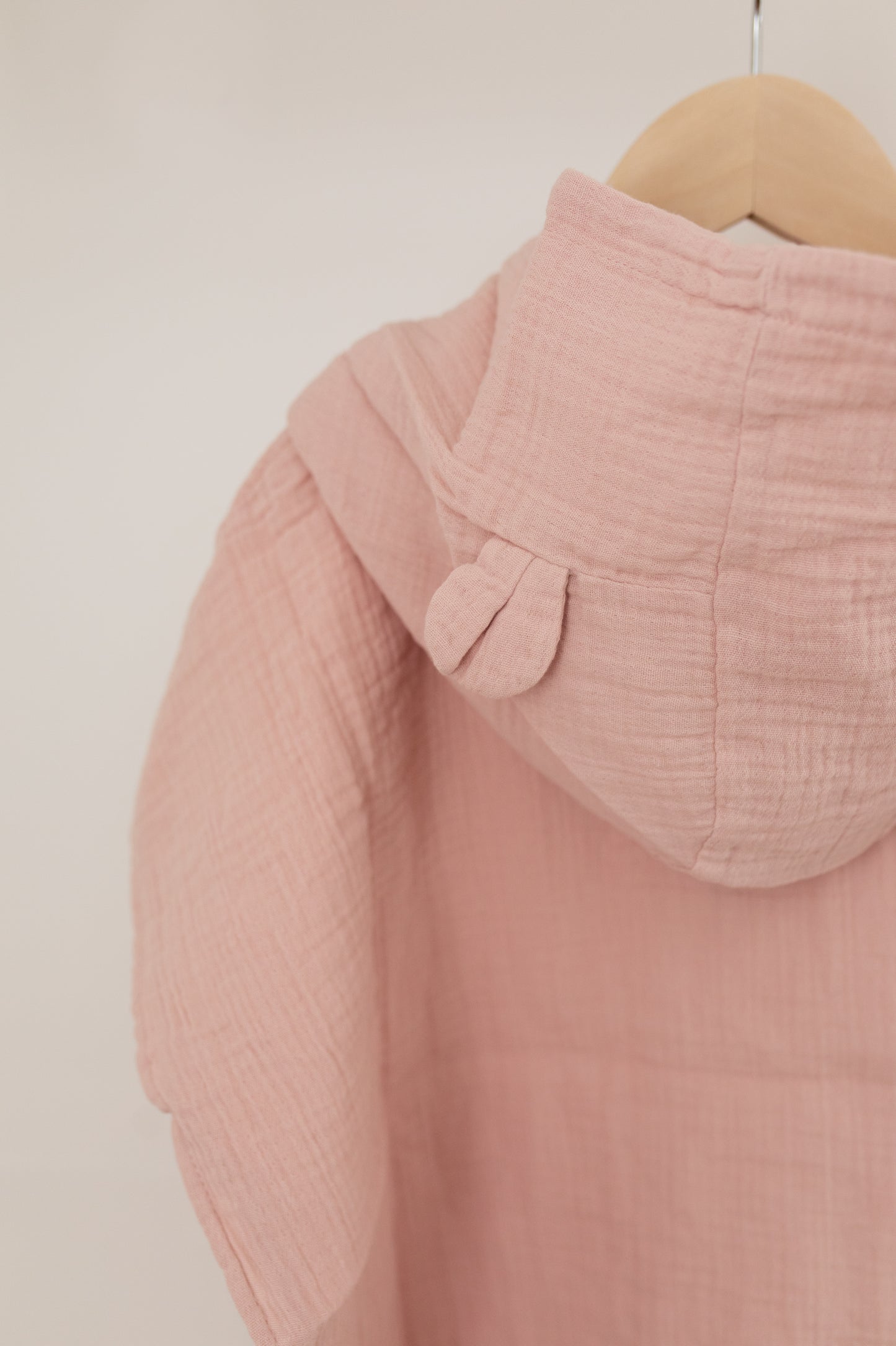Bear Poncho | Blush Pink