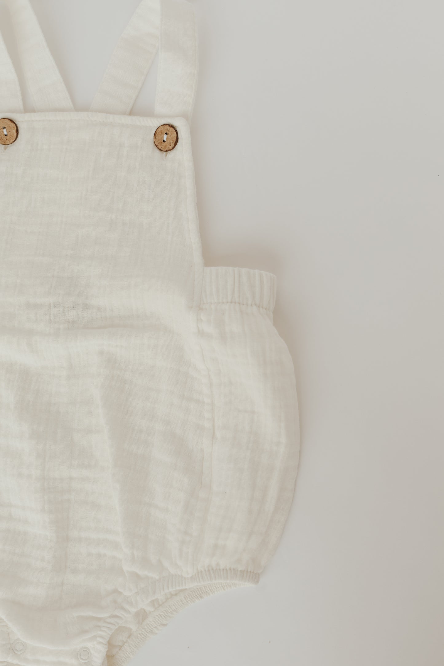 White Cotton Overalls