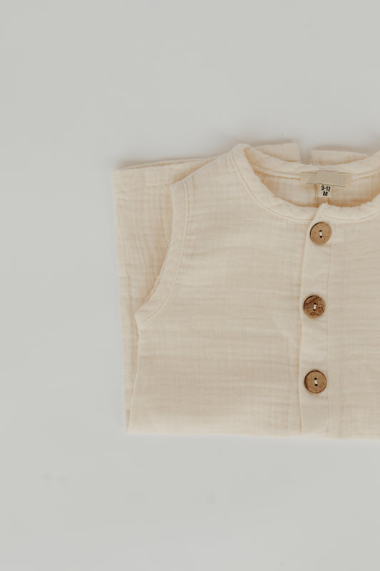 Muslin Jumpsuit | Ivory