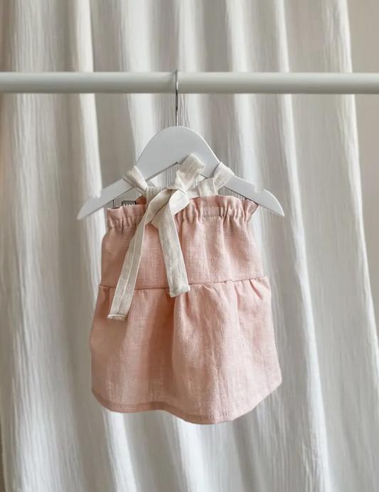 Linen Dress | Blush Pink
