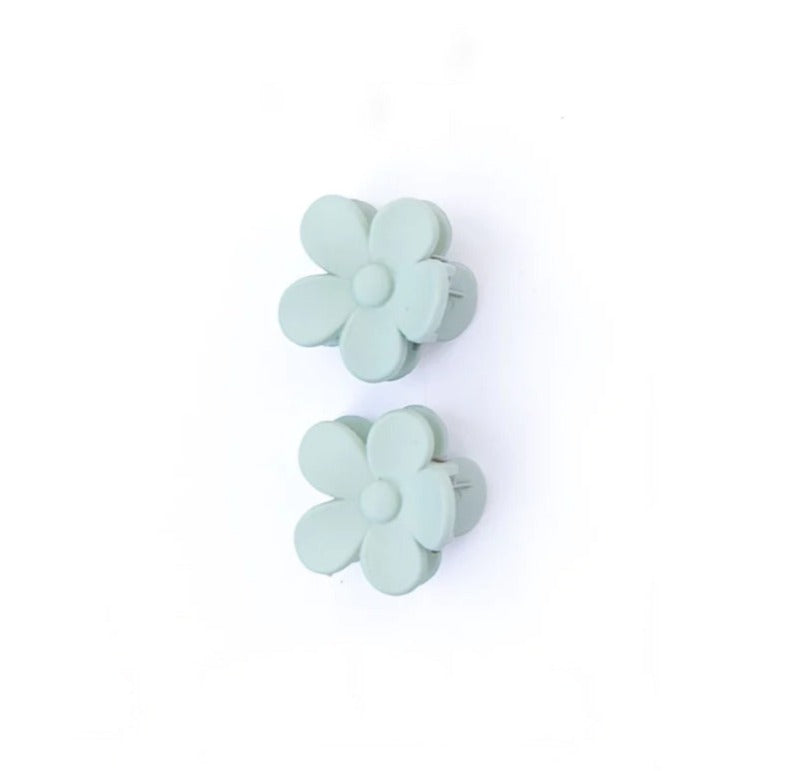 Mini Flower Claw Clip | Pistachio