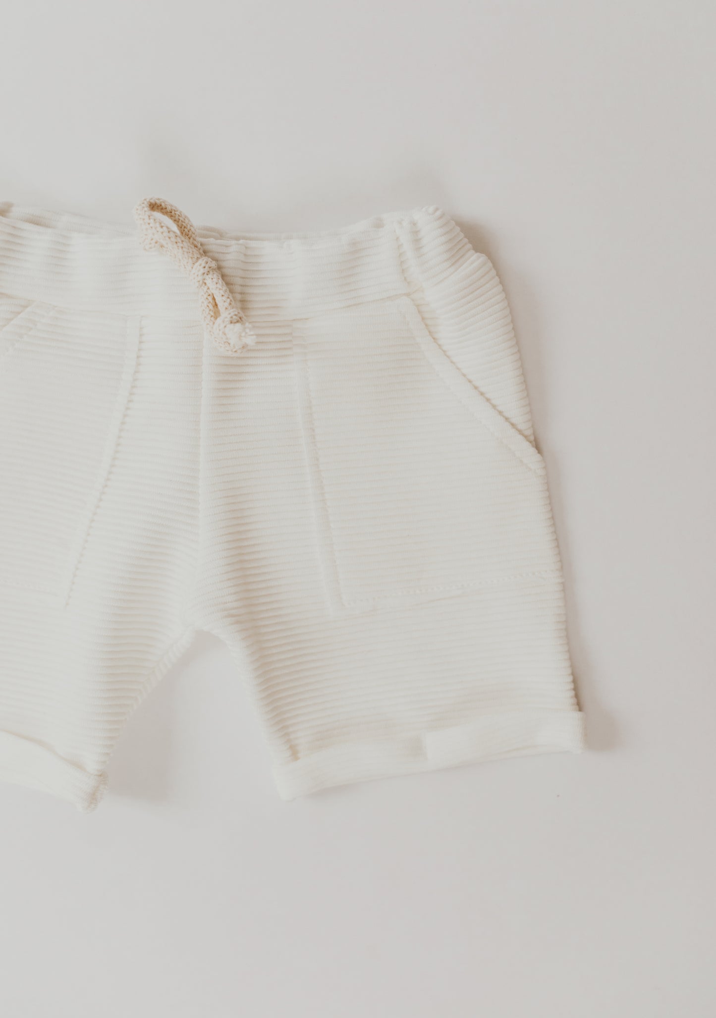Ribbed Shorts | Ivory