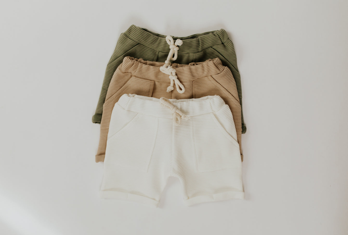 Ribbed Shorts | Olive