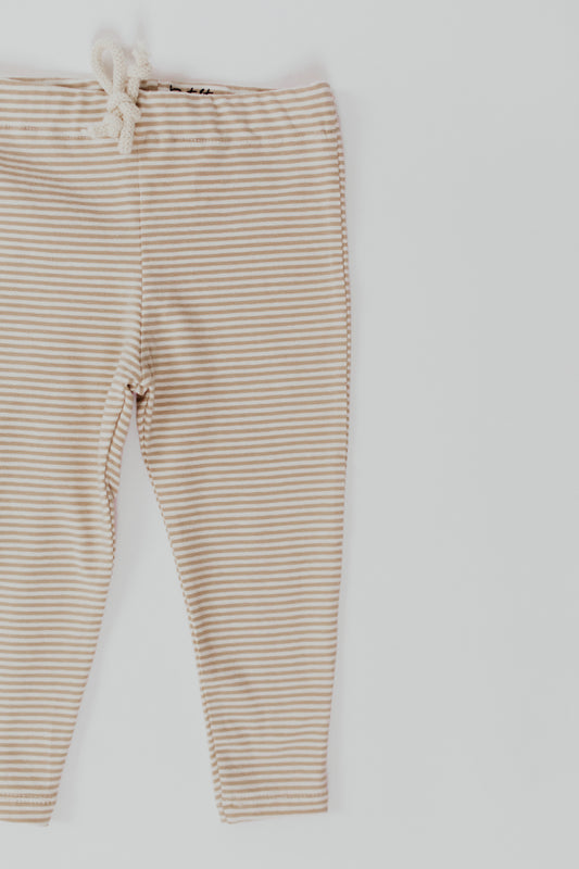 Striped Pants | Beige