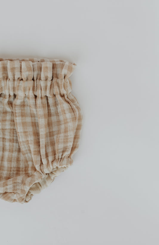 Bloomers | Taupe Gingham