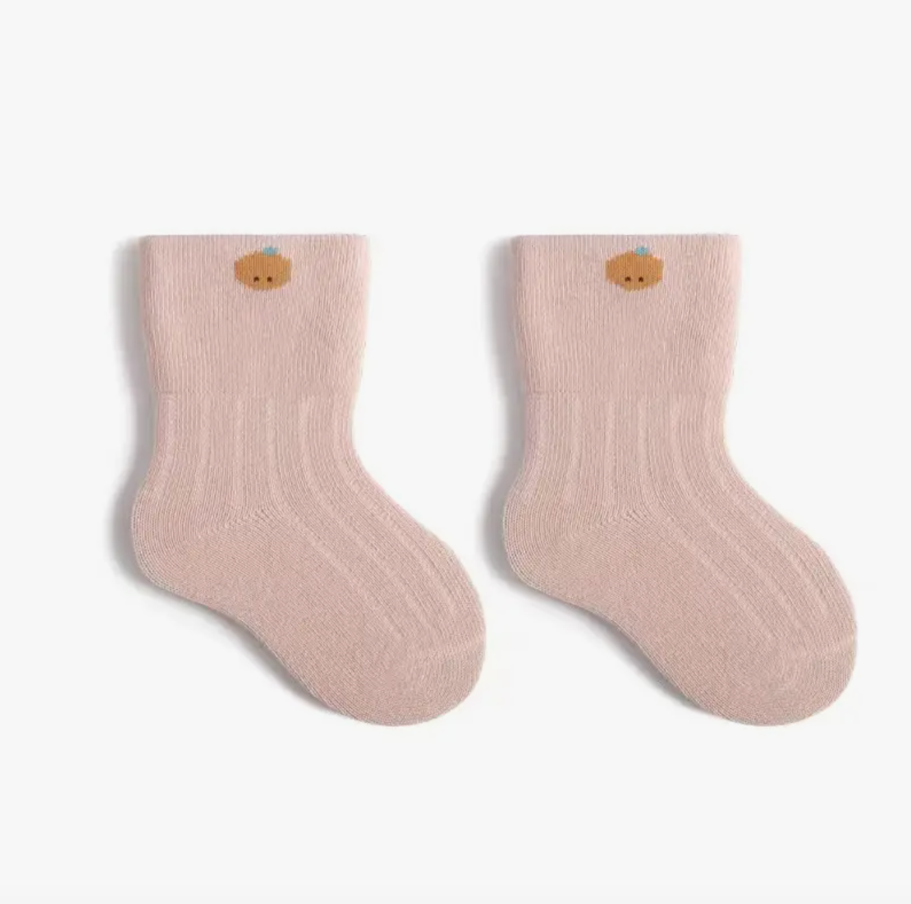 Fruit Plain Baby Socks | Mauve